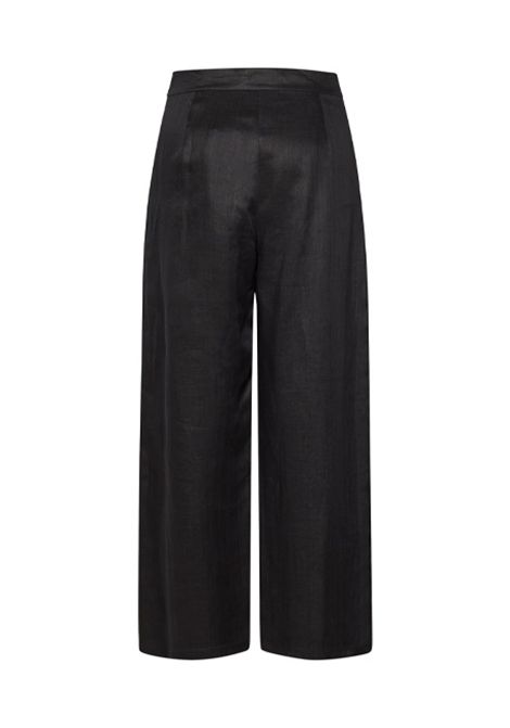 Pantalone Studio Max Mara donna Dazzy 2516131092600 Nero vita alta tasche laterali gamba dritta alta lunghezza  STUDIO | Pantaloni | 2516131092600003