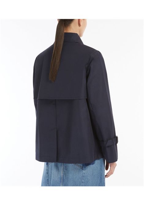 Trench Weekend donna 2515021041600 blu corto gabardina antigoccia WEEKEND | Trench | 2515021041600006