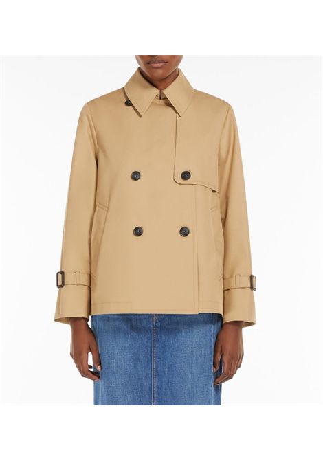 Trench Weekend donna 2515021041600 beige corto gabardina antigoccia WEEKEND | Trench | 2515021041600009