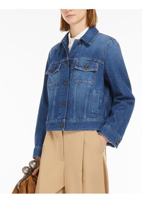 Giubbino Weekend donna 2515041051600 blu denim cotone WEEKEND | Giubbini | 2515041051600008