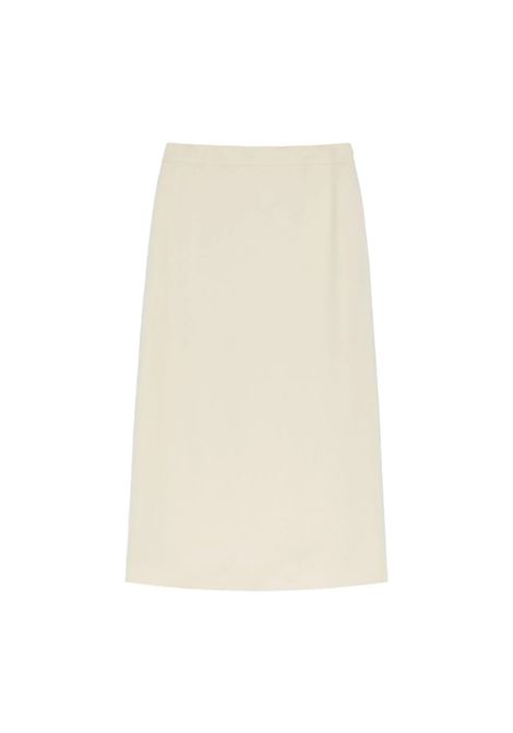 Gonna Weekend donna Nausica 2515041071600 Beige lunga viscosa lino zip WEEKEND | Gonne | 2515101022600004