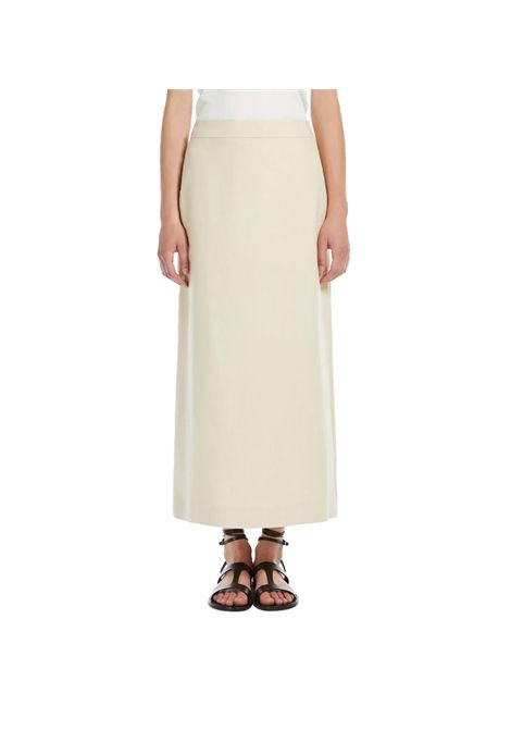 Gonna Weekend donna Nausica 2515041071600 Beige lunga viscosa lino zip WEEKEND | Gonne | 2515101022600004