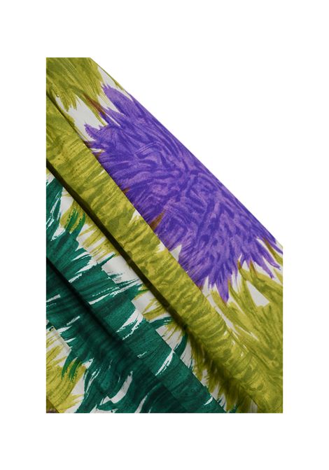 Gonna Weekend donna Circeo 2515101036600 Verde cotone zip ampia stampa WEEKEND | Gonne | 2515101036600001