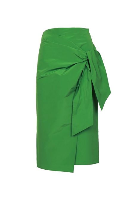 Gonna Weekend donna Narsete 2515101042600 Verde poliestere cotone fiocco dritta asimmetrico portafoglio WEEKEND | Gonne | 2515101042600007