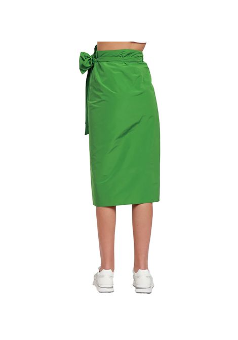 Gonna Weekend donna Narsete 2515101042600 Verde poliestere cotone fiocco dritta asimmetrico portafoglio WEEKEND | Gonne | 2515101042600007