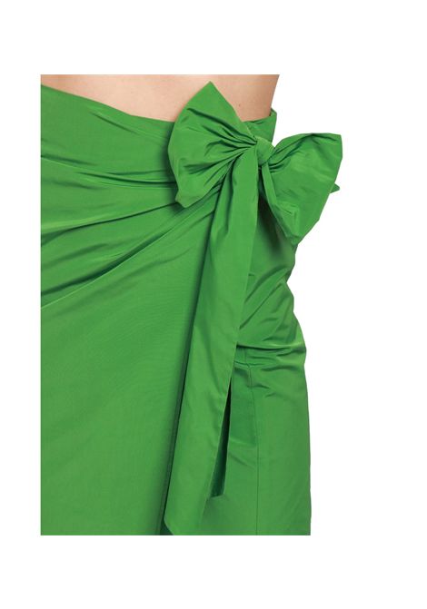 Gonna Weekend donna Narsete 2515101042600 Verde poliestere cotone fiocco dritta asimmetrico portafoglio WEEKEND | Gonne | 2515101042600007
