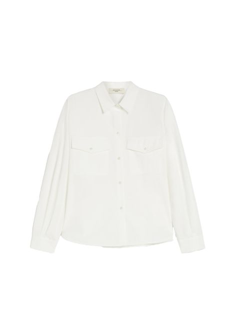 Camicia Weekend donna Skipper 2515111021600 Bianca colletto classico manica lunga toppa patta asimmetrico  WEEKEND | Camicia | 2515111021600001
