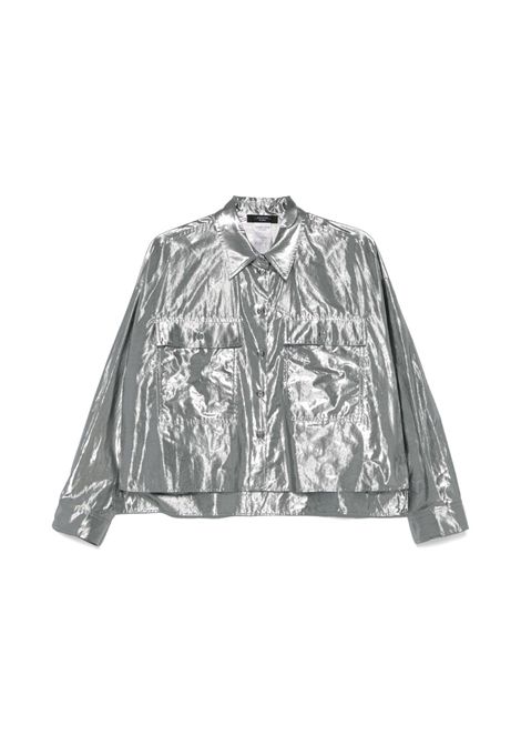 Camicia Weekend donna Aldeno 2515111061600 Argento cotone spacco tasche WEEKEND | Camicia | 2515111061600002