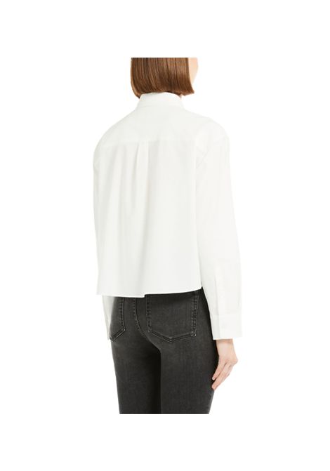 Camicia Weekend donna Apice 2515111101600 Bianco cotone colletto taschino manica lunga carrè ricamato WEEKEND | Camicia | 2515111101600001