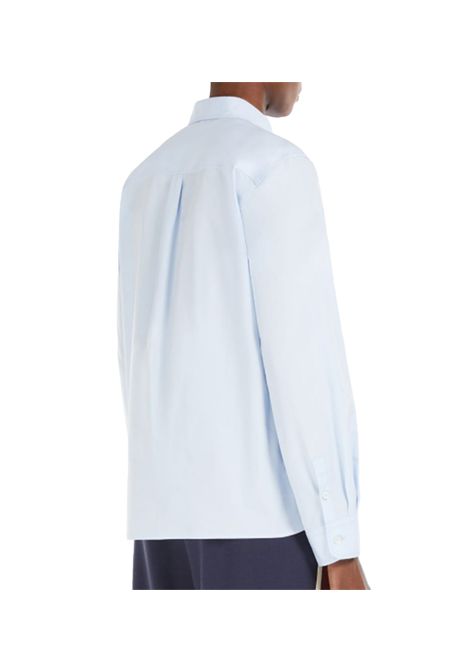 Camicia Weekend donna Apice 2515111101600 Celeste cotone carrè polsino colletto ricamato WEEKEND | Camicia | 2515111101600002