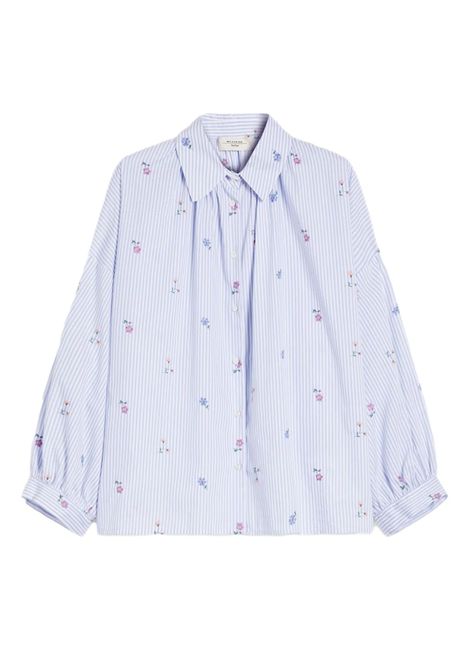 Camicia Weekend donna Gilly 2515111132600 Fantasia fiori righe punta maniche lunghe palloncino spacchi WEEKEND | Camicia | 2515111132600001