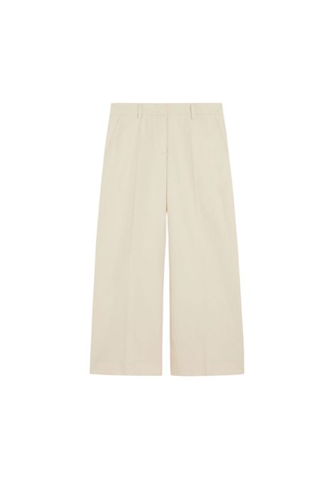 Pantalone Weekend donna Zircone 2515131032600 Beige cotone cropped francese lino zip filetto WEEKEND | Pantalone | 2515131032600016
