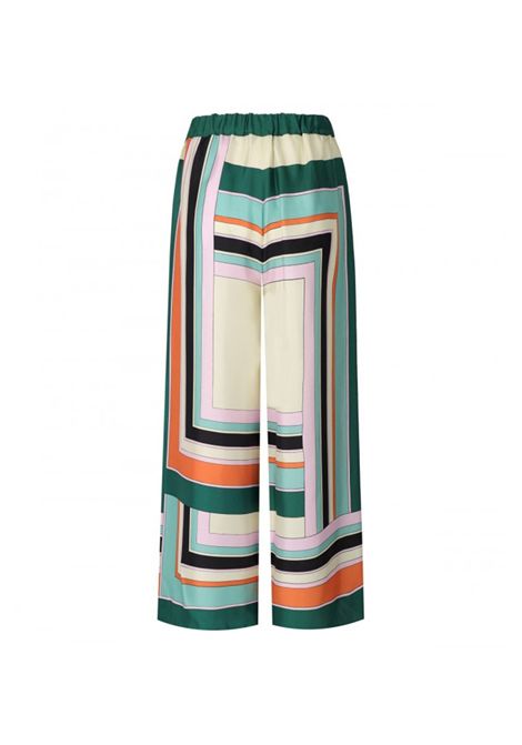 Pantalone Weekend donna Ottavo 2515131051600 Fantasia seta twill elastico tasche a filetto WEEKEND | Pantalone | 2515131051600001