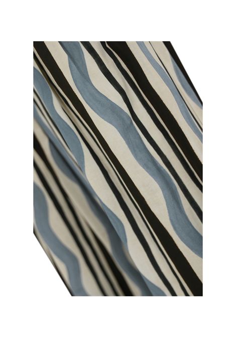 Pantalone Weekend donna Virgin 2515131102600 Fantasia cotone cropped vita elasticizzata pinces WEEKEND | Pantalone | 2515131102600004