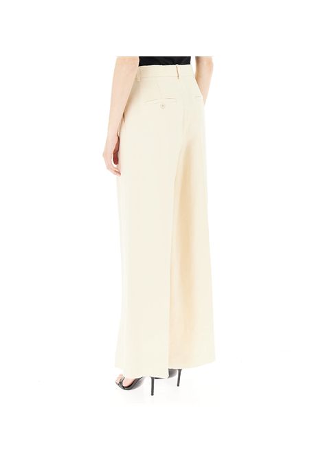 Pantalone Weekend donna Veliero 2515131132600 Beige palazzo lino viscosa gamba ampia pinces WEEKEND | Pantalone | 2515131132600004