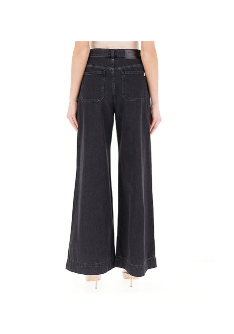 Jeans Weekend donna Vega 2515181061600 Grigio denim cotone gamba larga wide leg WEEKEND | Jeans | 2515181061600007