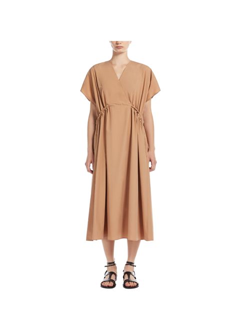 Abito Weekend donna Blasone 2515221052600 Nude cotone maniche corte scollo a v coulisse cordoncino WEEKEND | Abiti | 2515221052600010