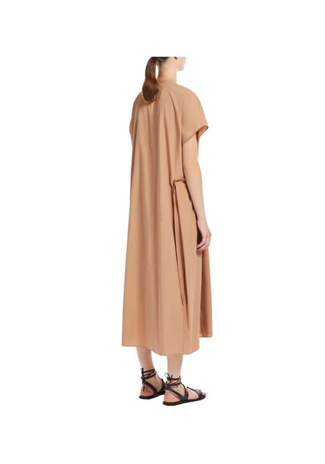 Abito Weekend donna Blasone 2515221052600 Nude cotone maniche corte scollo a v coulisse cordoncino WEEKEND | Abiti | 2515221052600010