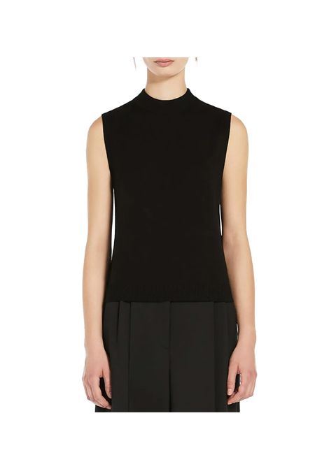 Top Weekend donna Belgio 2515361065106 Nero viscosa orlo a coste poliestere regular WEEKEND | Maglie | 2515360161003