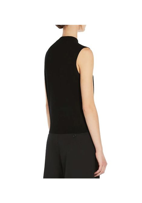 Top Weekend donna Belgio 2515361065106 Nero viscosa orlo a coste poliestere regular WEEKEND | Maglie | 2515360161003