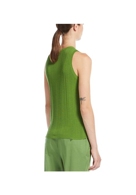 Canotta Weekend donna Ceylon 2515361012600 Verde viscosa poliammide scollo tondo WEEKEND | Canotte | 2515361012600008