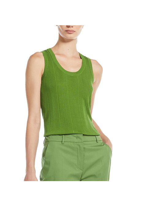 Canotta Weekend donna Ceylon 2515361012600 Verde viscosa poliammide scollo tondo WEEKEND | Canotte | 2515361012600008