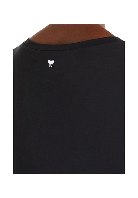 T-shirt Weekend donna Multib 2515371011600 Nera manica corta cotone elastan girocollo logo WEEKEND | T shirt | 2515371011600003