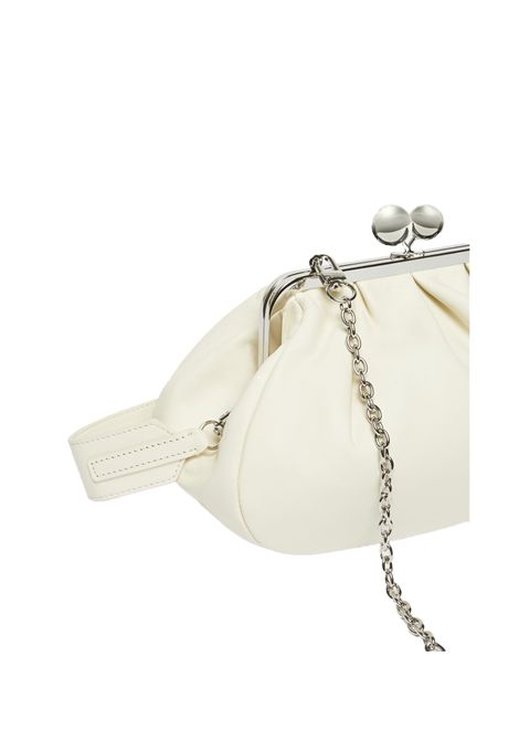 Borsa Weekend donna Cubico 2515511024600 Bianca pelle nappa lucida twill tracolla catena crossbody sottospalla boules WEEKEND | Borse | 2515511024600040