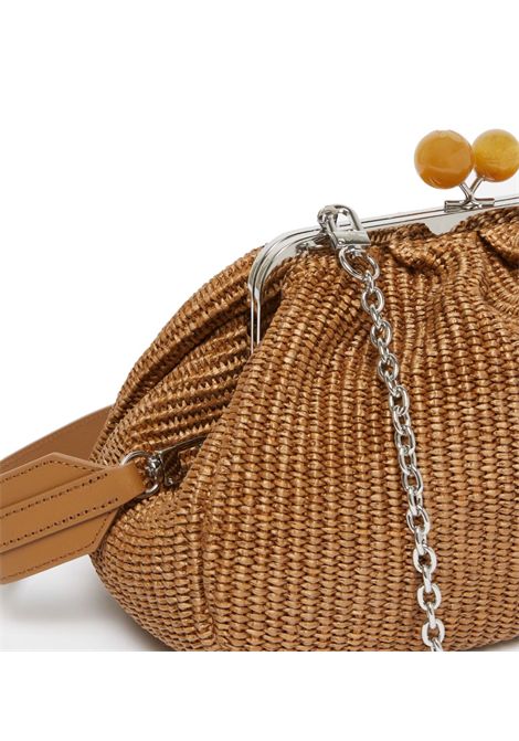 Borsa Weekend Max Mara donna 2515511085506 Fortuna marrone medium rafia WEEKEND | Borse | 2515511085019