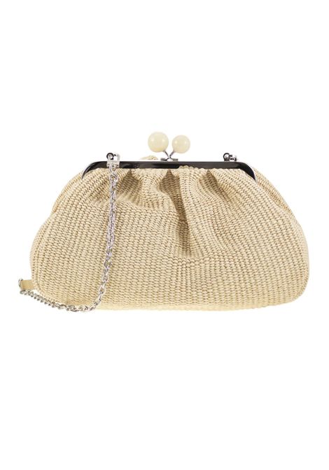 Borsa Weekend Max Mara donna 2515511085506 Fortuna beige medium rafia WEEKEND | Borse | 2515511085034