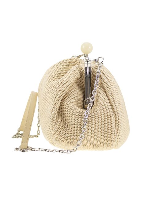 Borsa Weekend Max Mara donna 2515511085506 Fortuna beige medium rafia WEEKEND | Borse | 2515511085034