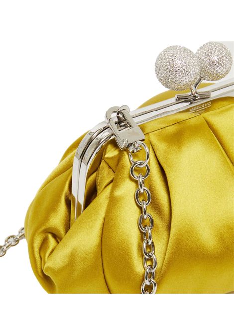 Borsa Weekend Max Mara donna 255511094600 Emmy verde acido giallo pave clutch small WEEKEND | Borse | 2515511094600004