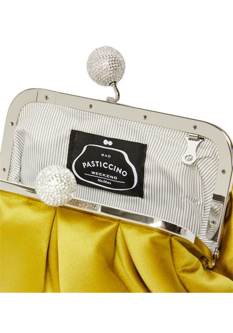 Borsa Weekend Max Mara donna 255511094600 Emmy verde acido giallo pave clutch small WEEKEND | Borse | 2515511094600004