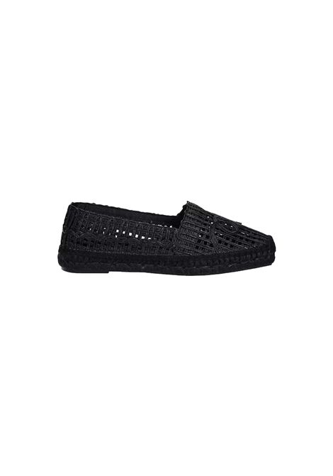 Espadrillas Weekend donna Ilmes 2515521135600 Nere rafia viscosa gomma WEEKEND | Scarpa | 2515521135600006