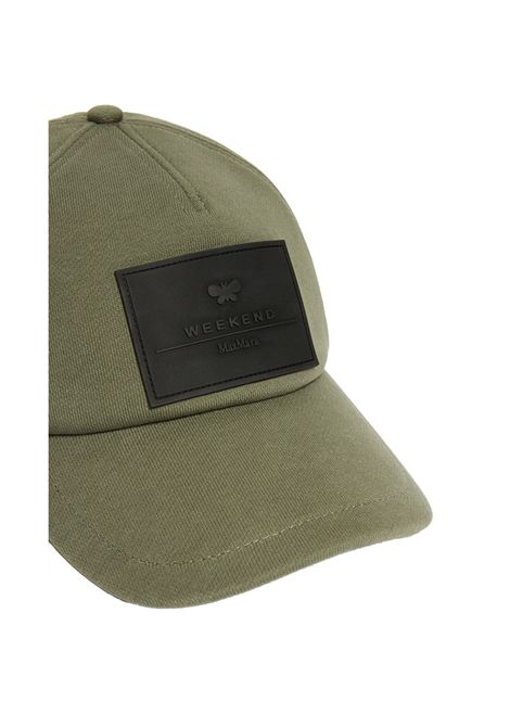 Cappello Weekend donna Alloro 2515571064600 Verde baseball visiera canvas cotone etichetta WEEKEND | Cappelli | 2515571064600003