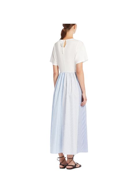 Abito Weekend donna Bronzo 2515621082600 Celeste cotone jersey scollo a V kimono aniche corte WEEKEND | Abiti | 2515621082600001