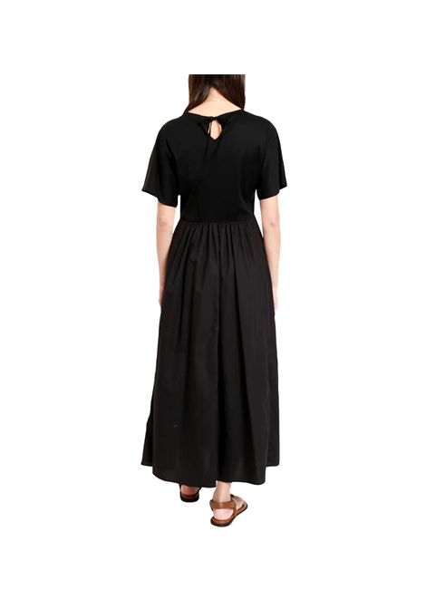 Abito Weekend donna Bronzo 2515621082600 Nero jersey kimono cotone laccetti scollo a v WEEKEND | Abiti | 2515621082600009