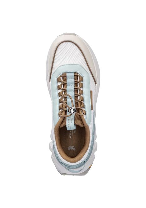 Sneakers Weekend donna Albatro 2515761034600 Azzurra tessuto pelle stringata lacci coulisse gomma WEEKEND | Scarpa | 2515761034600001