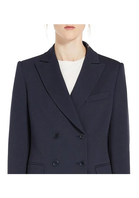 Blazer Weekend donna Guelfi 2515911041600 Blu cotone doppiopetto tessuto rever tasche WEEKEND | Giacche | 2515911041002