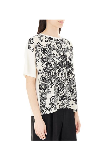 T-shirt Weekend donna Pampas 2515941082600 Beige cotone oversize girocollo jersey WEEKEND | T-shirt | 2515941082600007