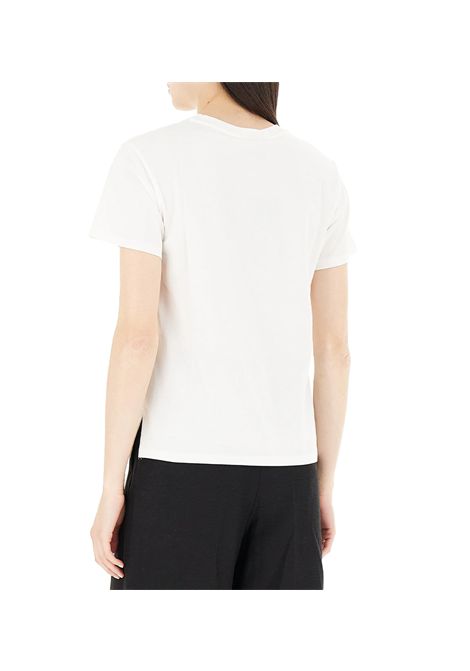 T-shirt Weekend donna Bobby 2515971016600 Bianca cotone girocollo costine maniche corte WEEKEND | T-shirt | 2515971016600002