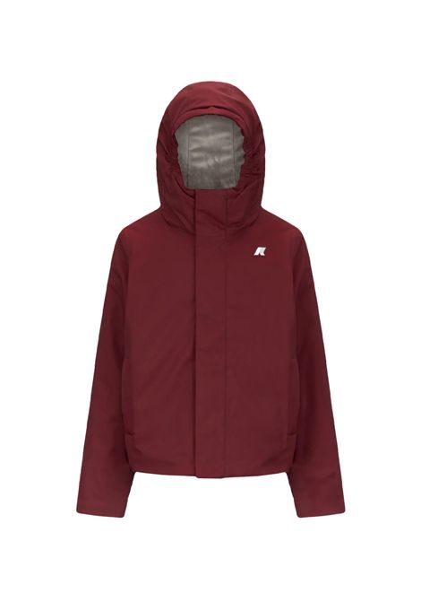 Giubbino K-WAY bambino P.JACKO TWILL MARMOTTA K1128FW Bordeaux impermeabilità isolamento termico leggero finiture curate K-WAY | Giubbini | K1128FWB2C