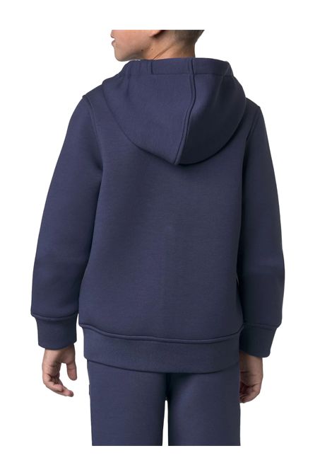 Felpa K-WAY bambino P.BERENGER SPACER K2124RW Blu cappuccio tessuto scuba leggero fitting regolare tasca marsupio K-WAY | Felpe | K2124RW867