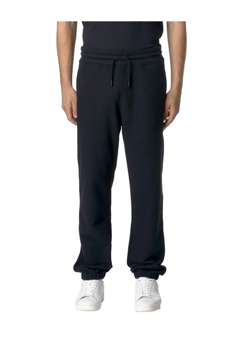 Pantalone K-WAY uomo MICKYEL HEAVY FLEECE K2126LW Blu tessuto felpato lato interno garzato effetto termico fondo in costina vita regolabile K-WAY | Pantaloni | K2126LWK89