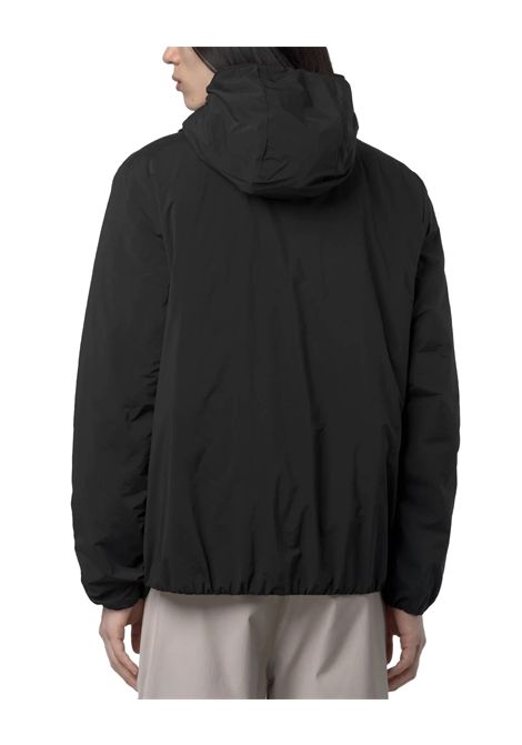 Giubbino K-WAY uomo JACK PLAIN WARM K2136DW Nero giacca corta materiali tecnici idrorepellenti cappuccio imbottito K-WAY | Giubbini | K2136DWUSY