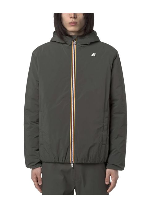 Giubbino K-WAY uomo JACK PLAIN WARM K2136DW Verde giacca corta materiali tecnici idrorepellenti imbottita con Primaloft riciclato vestibilità slim(Collezione Autunno Inverno) K-WAY | Giubbini | K2136DWWMR