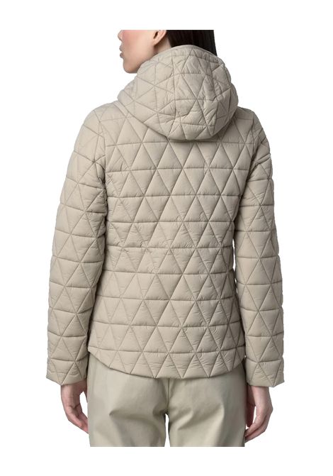 Giubbino K-WAY donna LIL DIAMOND QUILTED WARM K2136EW Beige imbottitura primaloft nylon idrorepellente antivento cucinture K-WAY | Giubbini | K2136EWXP2