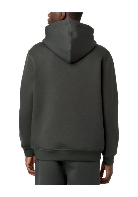 Felpa K-WAY uomo BERNIE SPACER K2141EW Verde cappuccio regolabile tasca frontale a marsupio vestibilità regolare capo in fleece  K-WAY | Felpe | K2141EWWMR