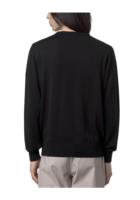 Maglione K-WAY uomo SEBASTIEN MERINO K2142EW Nero girocollo lana merino easy-care vestibilità regolare  K-WAY | Maglioni | K2142EWUSY