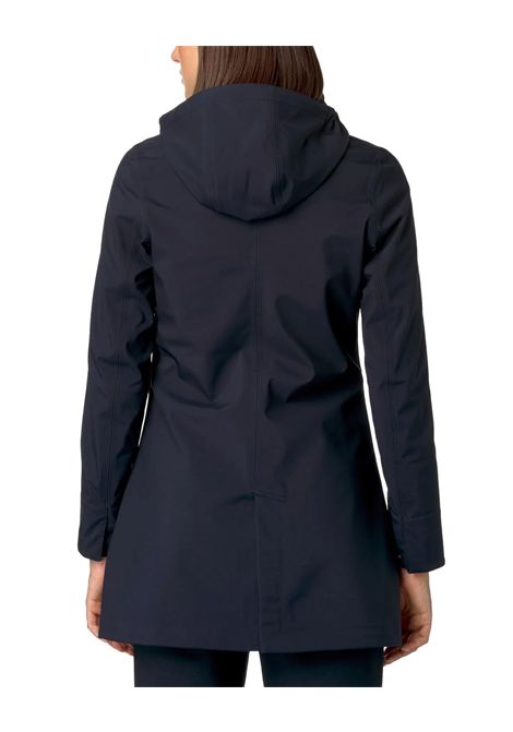 Giubbino K-WAY donna MATHY BONDED K2148BW Blu l'evoluzione del classico trench  innovativo tessuto a 3 strati slim fit K-WAY | Giubbini | K2148BWA2B